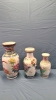 3 Oriental Decor Vases - 3