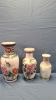 3 Oriental Decor Vases - 4