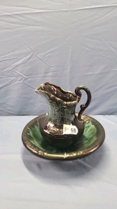 Wyatt Art Pottery Pitcher & Basin