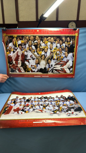 Canadian Ladies & Mens Gold Hockey Team Posters 2002