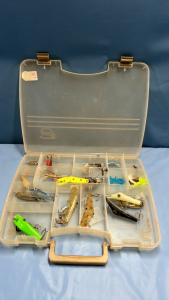 Quantity of Fishing Lures in Plastic Case