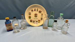 Assorted Bottles on Zurich Ontario Plate