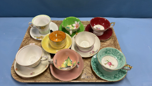 8 Tea Cups & Saucers Lot