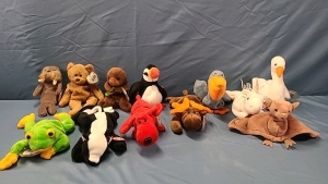 12 Ty Beanie Babies