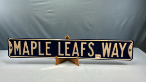 Maple Leafs Way Tin Sign