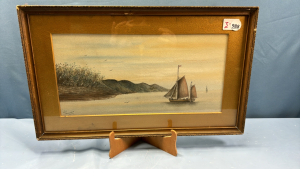 Framed Sailboat Picture