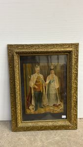 Ornate Framed Royalty Picture